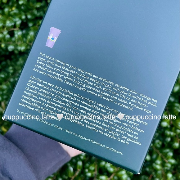 SOLD OUT Starbucks 2025 Spring Easter Printed Color Changing Box of Hot Cups - Picture 6 of 8